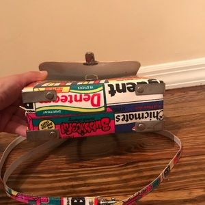 Vintage bubble gum wrapper theme handbag